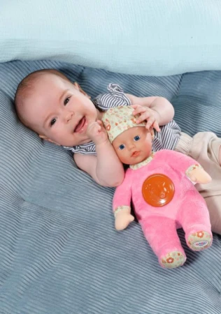 Zapf Creation ZAPF BABY BORN Panenka miminko svítící ve tmě na baterie Světlo Zvuk