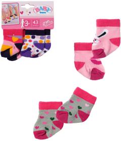 Zapf Creation ZAPF BABY BORN Ponožky set 2 páry pro panenku miminko 43cm 2 druhy