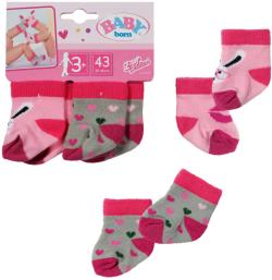 Zapf Creation ZAPF BABY BORN Ponožky set 2 páry pro panenku miminko 43cm 2 druhy