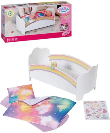 Zapf Creation ZAPF BABY BORN Postýlka duhová pro panenku na baterie Světlo Zvuk Zapf Creation ZAPF BABY BORN Postýlka duhová pro panenku na baterie Světlo Zvuk