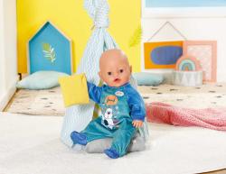 Zapf Creation ZAPF BABY BORN Sametové dupačky modré 43cm pro panenku miminko