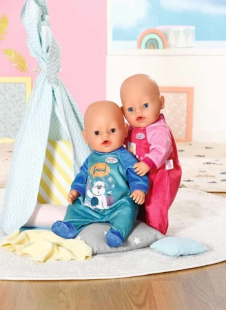 Zapf Creation ZAPF BABY BORN Sametové dupačky růžové 43cm pro panenku miminko