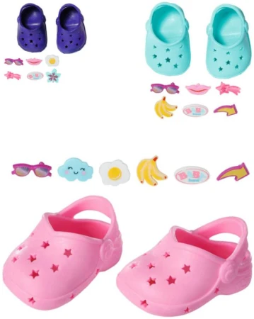 Zapf Creation ZAPF BABY BORN Gumové sandálky 1 pár pre bábiku bábätko 3 druhy Zapf Creation ZAPF BABY BORN Gumové sandálky 1 pár pre bábiku bábätko 3 druhy