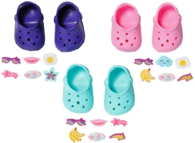 Zapf Creation ZAPF BABY BORN Sandálky gumové 1 pár pro panenku miminko 3 druhy