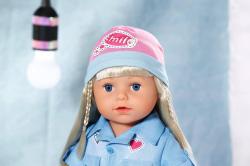 Zapf Creation ZAPF Baby Born šatičky džínové deluxe obleček pro panenku mininko 43cm
