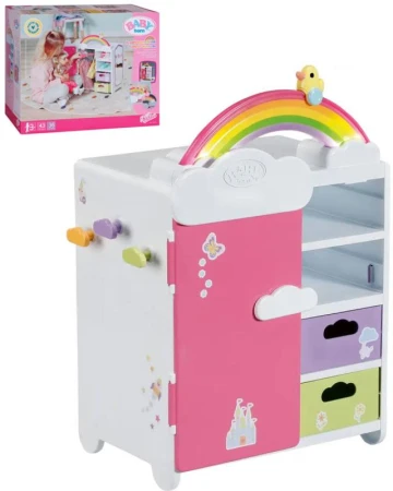 Zapf Creation ZAPF BABY BORN Skříň duhová pro panenku miminko na baterie Světlo Zvuk