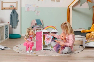 Zapf Creation ZAPF BABY BORN Skříň duhová pro panenku miminko na baterie Světlo Zvuk