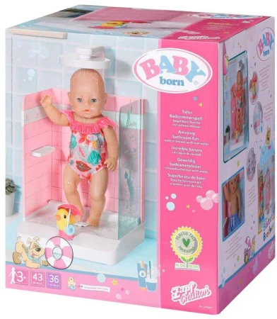 Zapf Creation ZAPF BABY BORN Sprchový kout funkční na vodu pro panenku miminko
