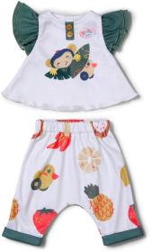 Zapf Creation ZAPF BABY BORN Tričko s opičkou + kalhoty oblečení pro panenku miminko 43cm