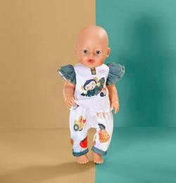 Zapf Creation ZAPF BABY BORN Tričko s opičkou + kalhoty oblečení pro panenku miminko 43cm