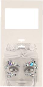 Zdobení na obličej diamantové nalepovací kamínky ledová princezna 2 druhy