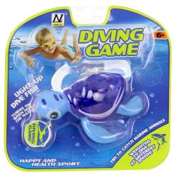 Želva 14cm na potápění do vody na baterie Světlo 3 barvy blistr