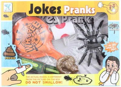 Žertovné předměty set prdicí polštářek s hovínkem a doplňky 5ks prank Žertovné předměty set prdicí polštářek s hovínkem a doplňky 5ks prank