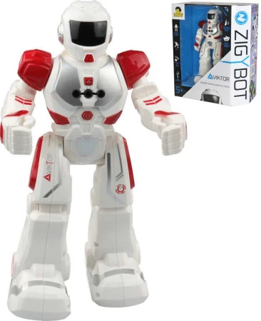 Zigybot VIKTOR IR Interaktivní robot ovládání pohybem ruky na baterie Červený Světlo Zvuk Zigybot VIKTOR IR Interaktivní robot ovládání pohybem ruky na baterie Červený Světlo Zvuk