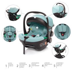 Zopa Autosedačka XM Plus i-Size bundle Night Black
