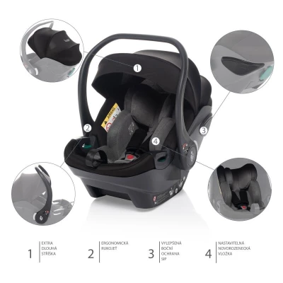 Zopa Autosedačka XS Plus i-size Rocky Grey