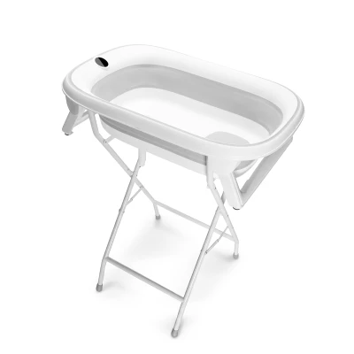 Zopa Dětská skládací vanička Aquasense s teploměrem a stojanem Grey