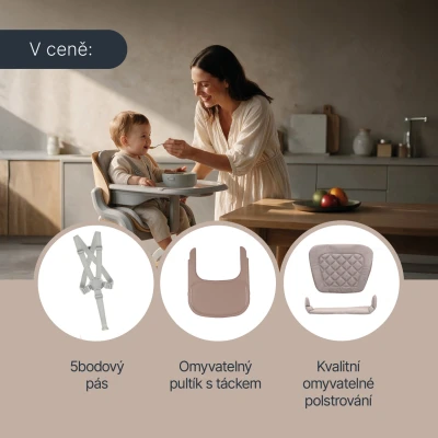 Zopa Dětská židlička Inspira 2 Cookie Beige