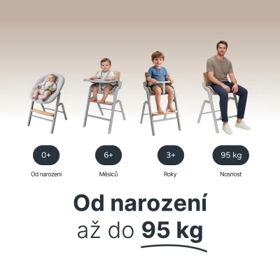 Zopa Dětská židlička Inspira 2 Cookie Beige