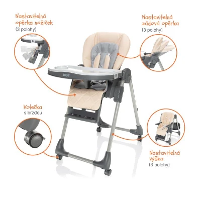 Zopa Dětská židlička Monti 2 Diamond Beige