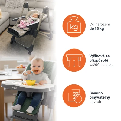 Zopa Dětská židlička Monti 2 Diamond Blue