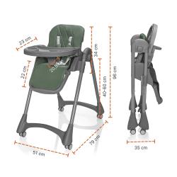 Zopa Dětská židlička Primo Light Grey