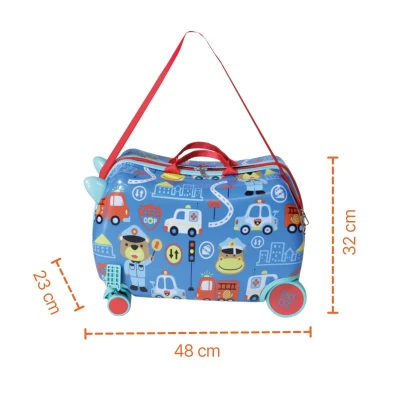 Zopa Dětský kufřík na kolečkách PackRide Dino