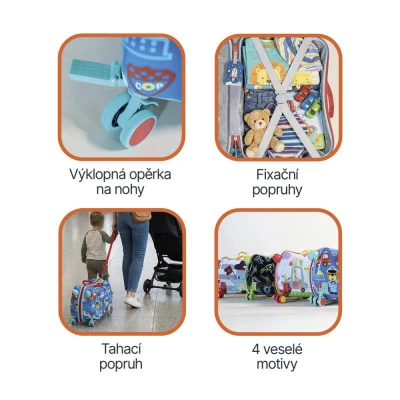 Zopa Dětský kufřík na kolečkách PackRide Safari