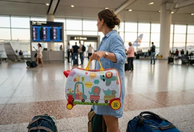 Zopa Dětský kufřík na kolečkách PackRide Safari