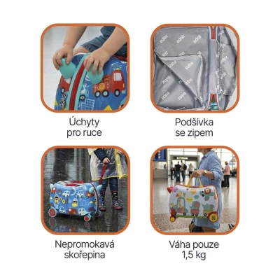 Zopa Dětský kufřík na kolečkách PackRide Sailor