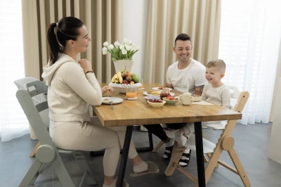 Zopa Dřevěná jídelní židlička Clipp & Clapp Nature