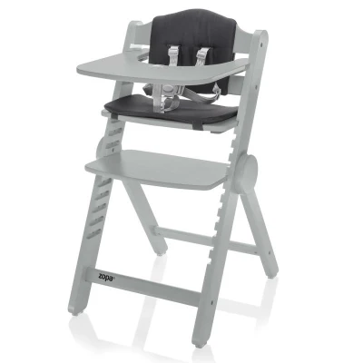 Zopa Dřevěná jídelní židlička Clipp Clapp Grey