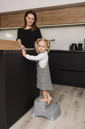 Zopa Dvojstupínek k WC/umyvadlu Unicorn Grey/Pink