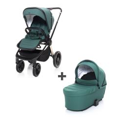 Zopa Kočárek MOVE Cross 2 + hl. korba XL zdarma Antique Green/Gold