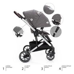Zopa Kočárek Quest Tornado Grey/Silver