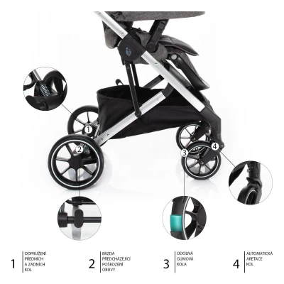 Zopa Kočárek Quest Tornado Grey/Silver
