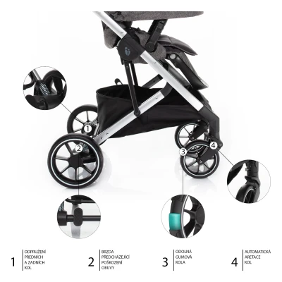 Zopa Kočárek Quest Tornado Grey/Silver