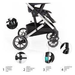 Zopa Kočárek Quest Vulcan Black/Silver