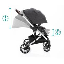 Zopa Kočárek Quest Vulcan Black/Silver