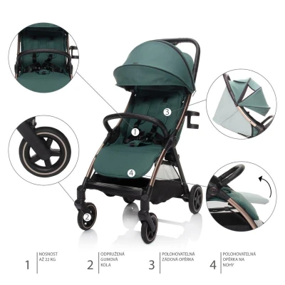 Zopa Kočárek Quiq 2 Tornado Grey