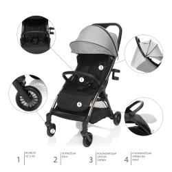 Zopa Kočárek Quiq Bright Grey