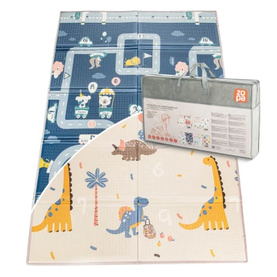 Zopa Multifunkční pěnová skládací podložka oboustranná 180x120 Dino