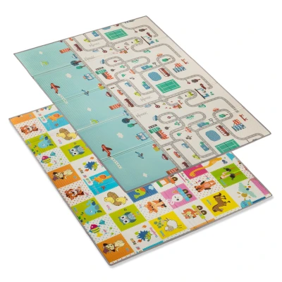 Zopa Multifunkční pěnová skládací podložka oboustranná 200x150 City