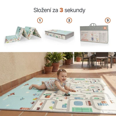 Zopa Multifunkční pěnová skládací podložka oboustranná 200x150 Savana