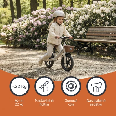 Zopa Odrážedlo Cruiser s brzdou Ivory Brown