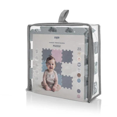 Zopa Pěnová podložka Puzzle 30x30 cm 9ks Light Grey