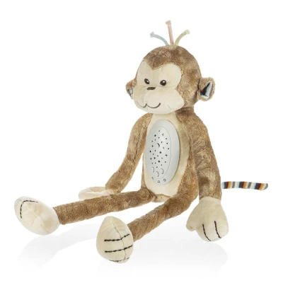 Zopa Plyšový usínáček s projektorem a melodiemi Monkey
