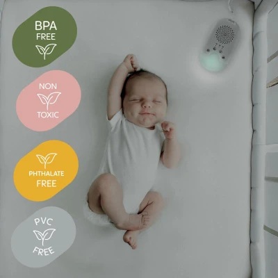 Zopa Přenosný usínací modul s LED světlem, bílým šumem a zvuky White