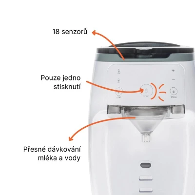 Zopa Přístroj na přípravu kojeneckého mléka Babyccino White
