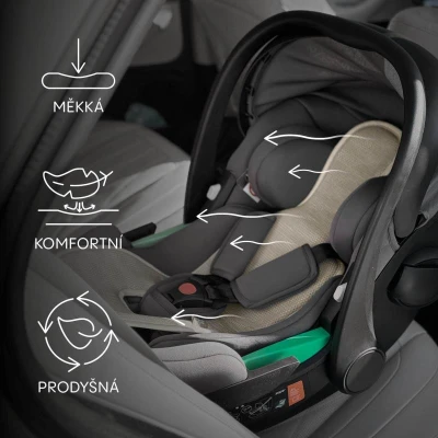 Zopa Prodyšná podložka do autosedačky Breeze sk. 0+ Ivory Beige